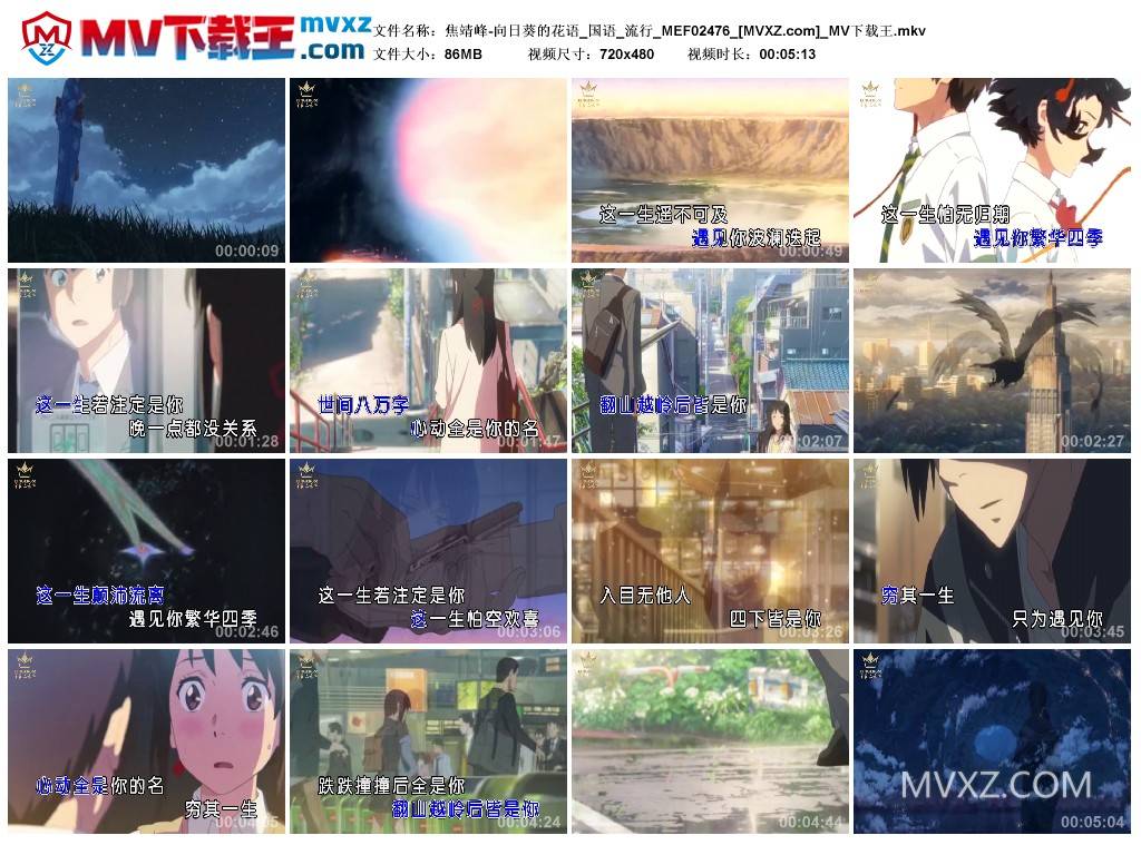 焦靖峰-向日葵的花语_国语_流行_MEF02476